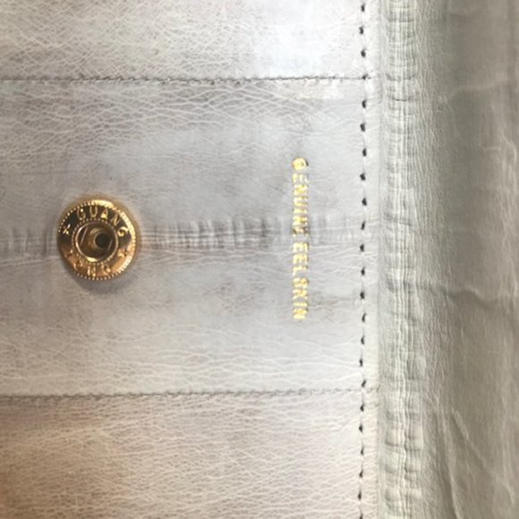 Vintage EEL Skin fold wallet - Picture 5 of 8